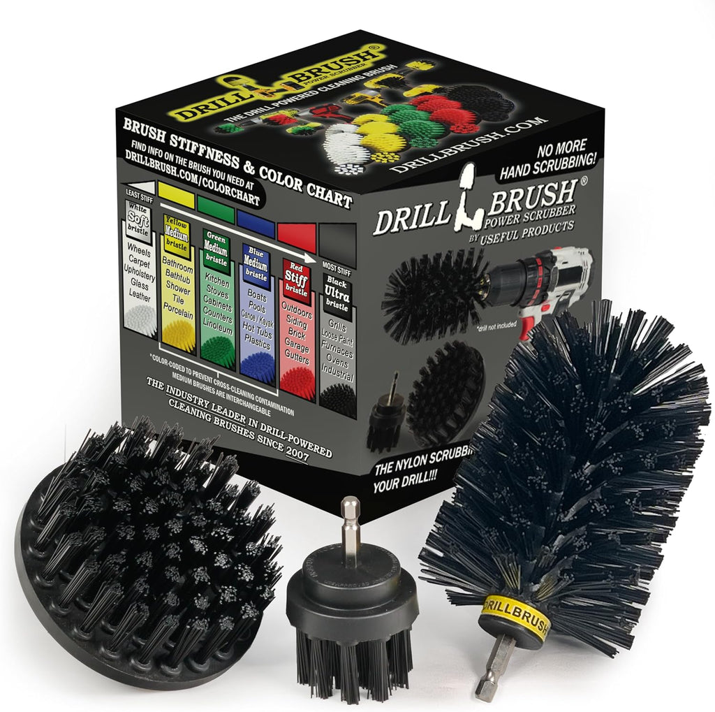 Grill Cleaning Brush Drill Attachment Set - Pellet Smoker Accessories