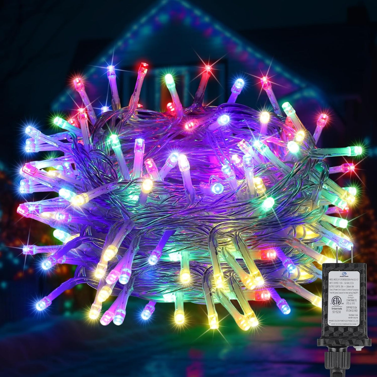 70FT 200LED Christmas Lights Plug in,Outdoor Indoor Connectable Fairy Lights with Timer and 8 Modes,Christmas Tree Lights for Garden Party Wedding Christmas Decoration(Multi-Color