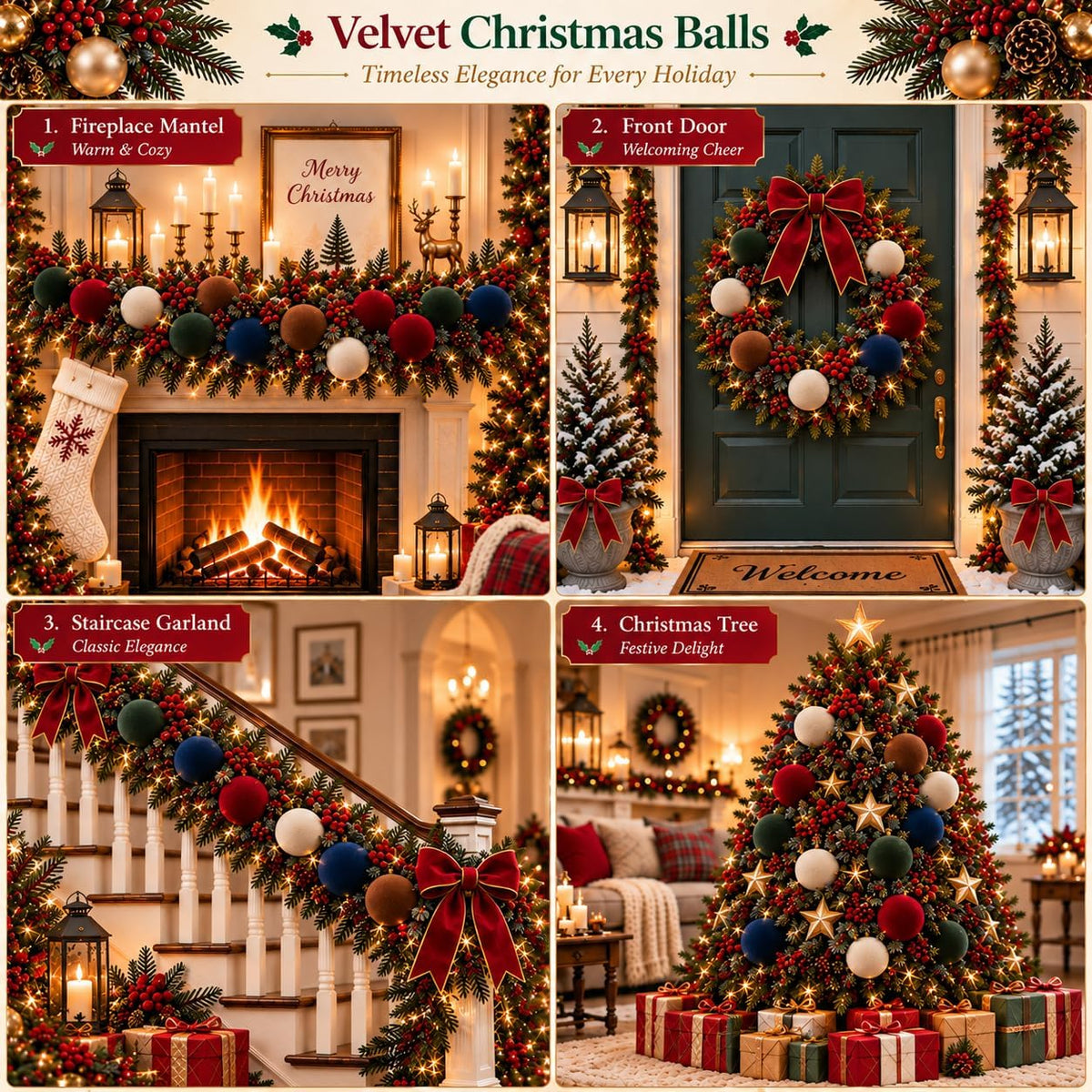 Light Blue Flocked Christmas Ball Ornaments 12 Pcs, 3.15 Inch Velvet Xmas Tree Balls Shatterproof Bulk, Velvet Christmas Ornaments Set for Xmas Tree Holiday Wedding Party Decor