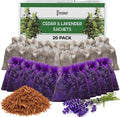 Professor Killamoth Cedar Chips and Lavender Sachets (20 Pack) - Stop Clothes Damage - Cedar and Lavendar Home Fragrance Sachets for Drawers and Closets