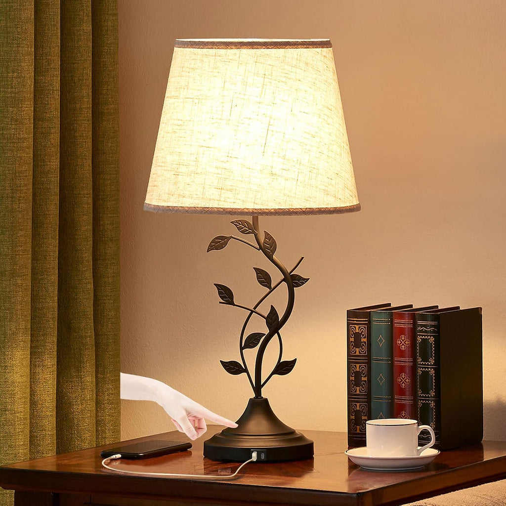 Kakanuo Touch Lamps for Nightstand, Bedside Lamp for Bedroom, Rustic Lamp