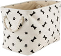 Bone Dry Dog Toy Basket, Rectangle Black Small, Collapsible