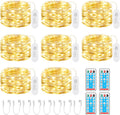 Brightown 8 Pack Rechargeable Fairy Lights Battery Operated with 4 Remote
