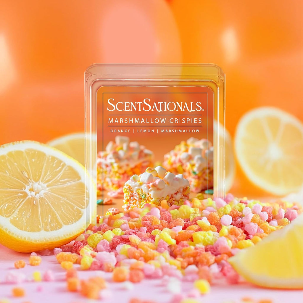 Scentsationals Marshmallow Crispies Scented Wax Melts, 2-Pack (12 Cubes)