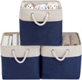 DECOMOMO Cube Storage Bin 13x13 with rope handles, Kallax Storage Cubes