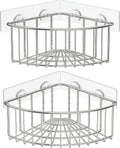 SMARTAKE 2-Pack Corner Shower Caddy Deep Basket, SUS304 Stainless Steel