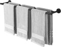 KES Double Towel Bar 33.6 Inch, Bathroom Towel Rack Towel Rod 18/8 Stainless Steel Rustproof Wall Mounted Matte Black, A2001S86-BK