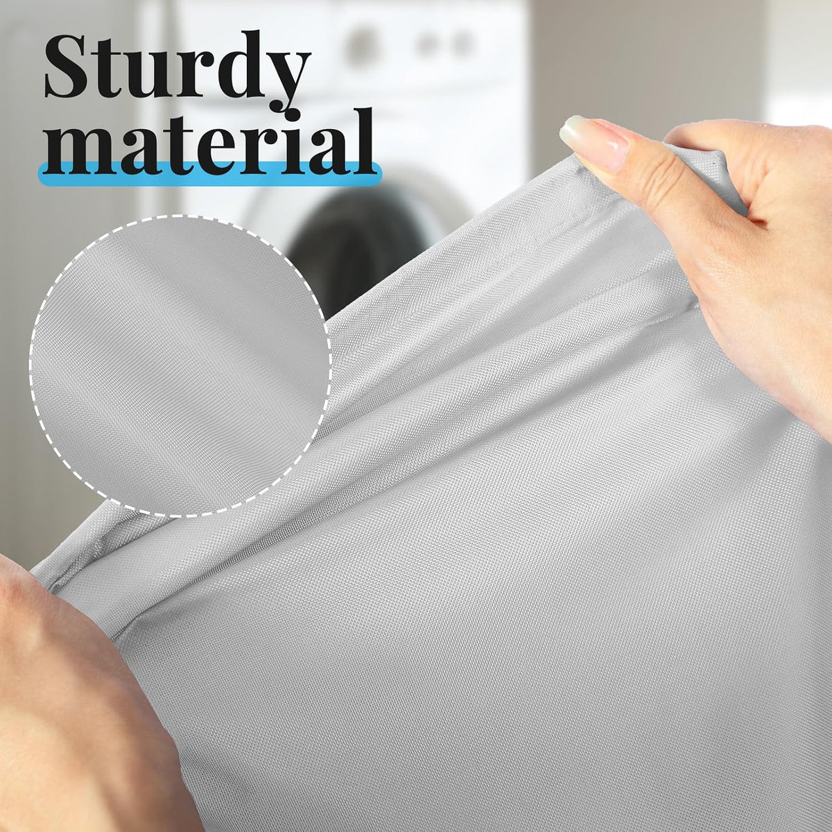 Woanger 12 Pack 28 x 45 Inch Extra Large Laundry Bags Bulk, Silver