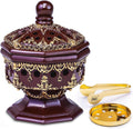 Charcoal Incense Burner Holder Luxury Octagon - Bakhoor Burner, Frankincense Resin Burner - for Office & Home Decor | Suitable for Incense Charcoal