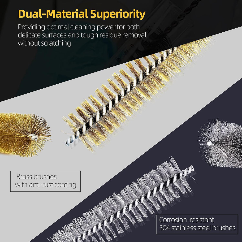 Wire Brushes for Cleaning,Parts Cleaning Brush,Pipe Cleaner Brush