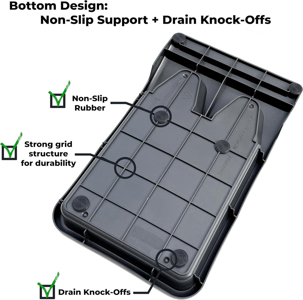Boot Jack Tray for 1 Pair – Heavy Duty Shoe Remover and Mud Mat – No Bend Shoe Puller, Waterproof Boot Tray for Entryway Indoor Outdoor Use