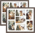 Golden State Art 7 Openings for 4x6 Collage Picture Frame,Solid Wood/Glass
