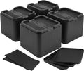 BTSD-home 4 Inch Oversized Bed Risers, 4 Pack