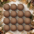 18PCS Velvet Ornaments for Christmas Tree,3.15IN Christmas Ornaments Set