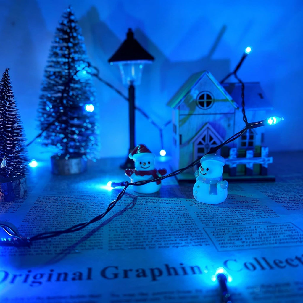 2 Pack Battery Operated String Lights - 9.8ft 30 LEDs Blue