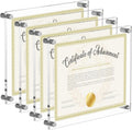 AITEE 11x14 Acrylic Picture Frames 4 Pack, Clear Floating Wall Frames