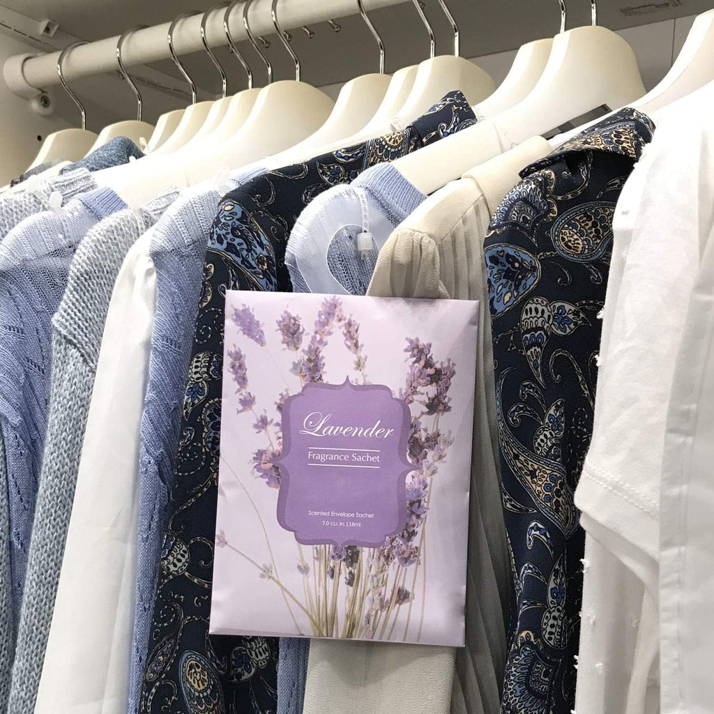 8 Large Packs Lavender Scented Sachets Bag for Drawer and Closet Odor Eliminator Home Fragrance Gift