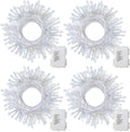 4 Pack Battery Operated Christmas String Lights 16.5Ft 50LED Wreath Lights