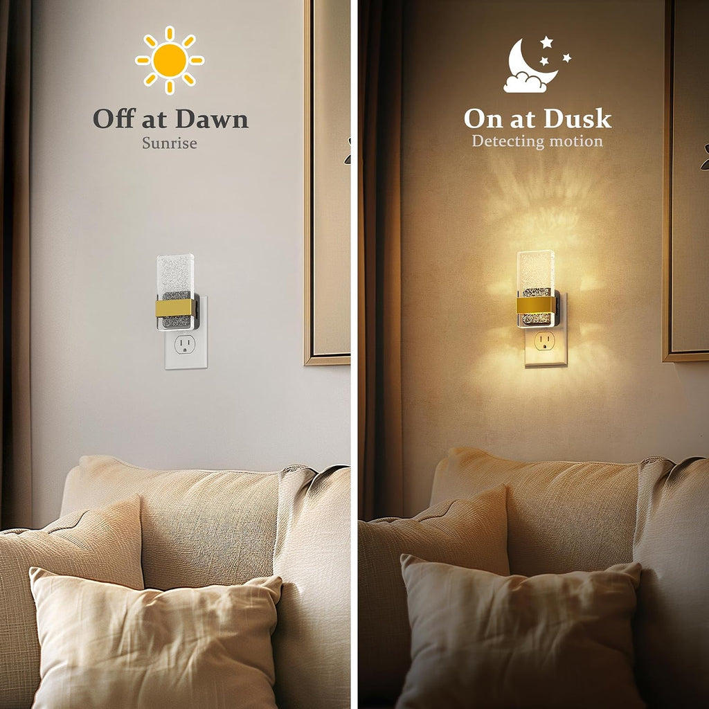 JandCase Night Lights Plug into Wall, Dusk to Dawn Sensor