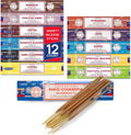 Satya Set of 12 Nag Champa Namaste Positive Vibes Tantra Buddha Blessing Aura Cleansing Chakra Pyramids Reiki Karma Spiritual Healing Traditional Ayurveda