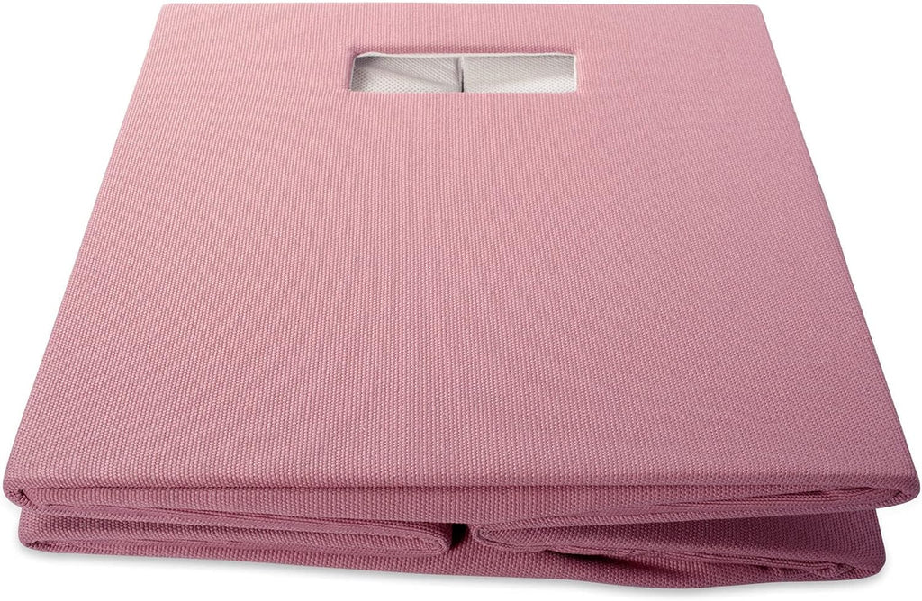 DII Fabric Storage Cube Organizer Bin 13x13x13 Foldable, Rose