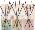 COCORRÍNA Reed Diffuser Set of 3-3 Pack/ 3.04 Fl.oz Diffuser with 24 Sticks Cashmere Vanilla/Sandalwood Rose/Clean Linen Reed Diffuser for Home Bathroom Office Decor