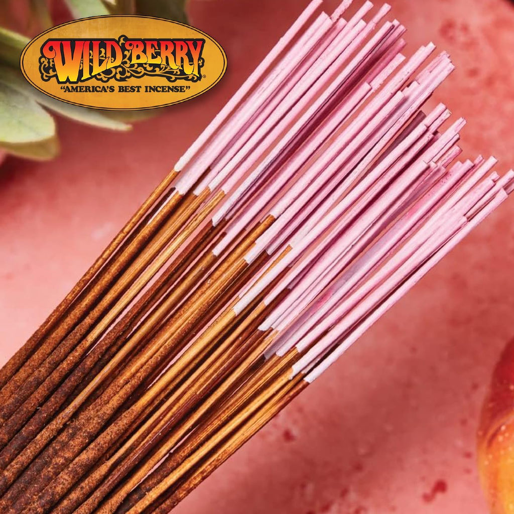 Wild Berry Peace of Mind 11-Inch Incense Sticks, Hand Dipped, 100 Count