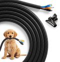 Yecaye 25ft - 1/2 inch Wire Loom Tubing, Split Cable Sleeves Black
