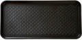 Stalwart 75-ST6012 All Weather Boot Tray-Water Resistant Plastic Utility Shoe Mat for Indoor and Outdoor Use in All Seasons (Black), Large