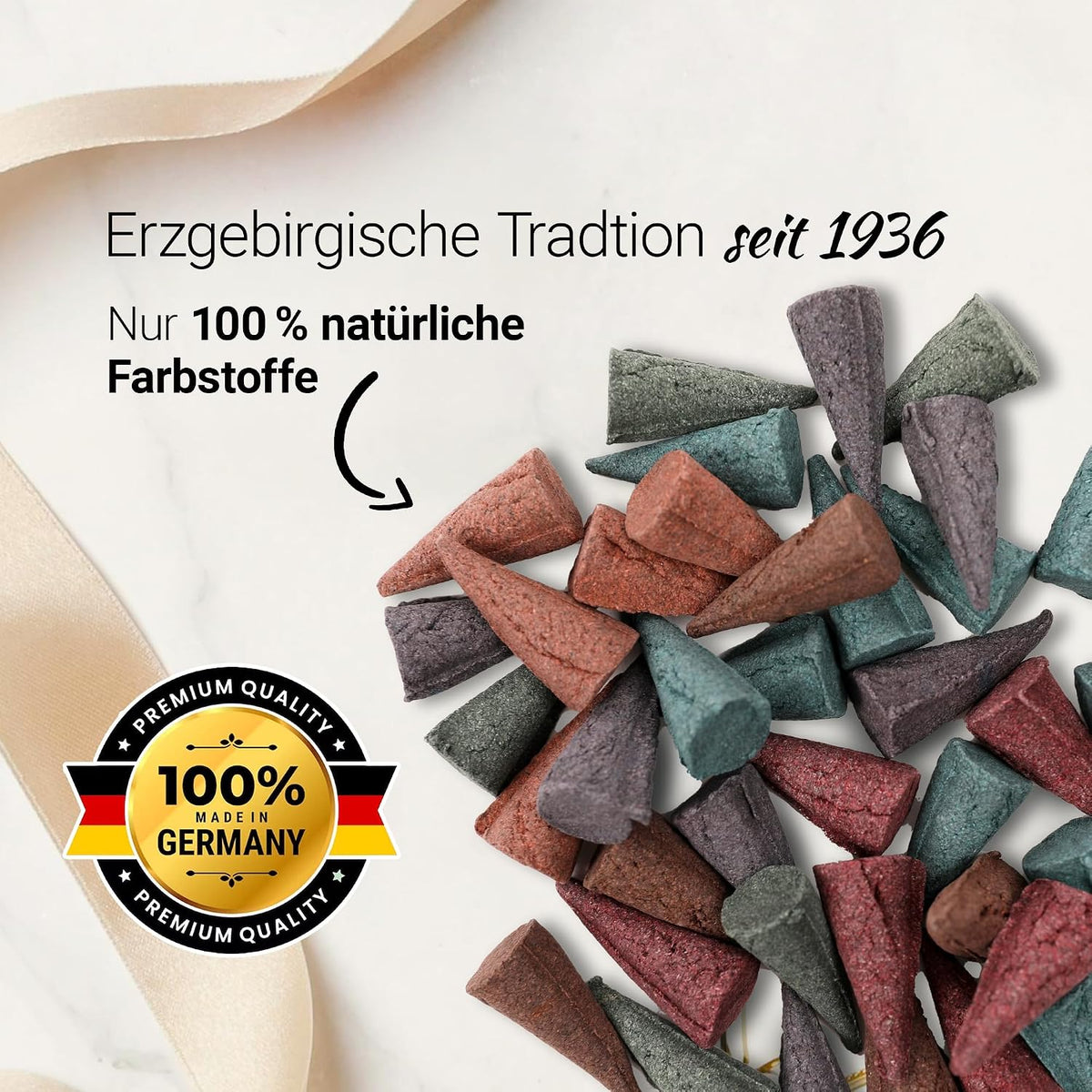 Crottendorfer Incense Cones - Christmas Frankincense, Pack of 24
