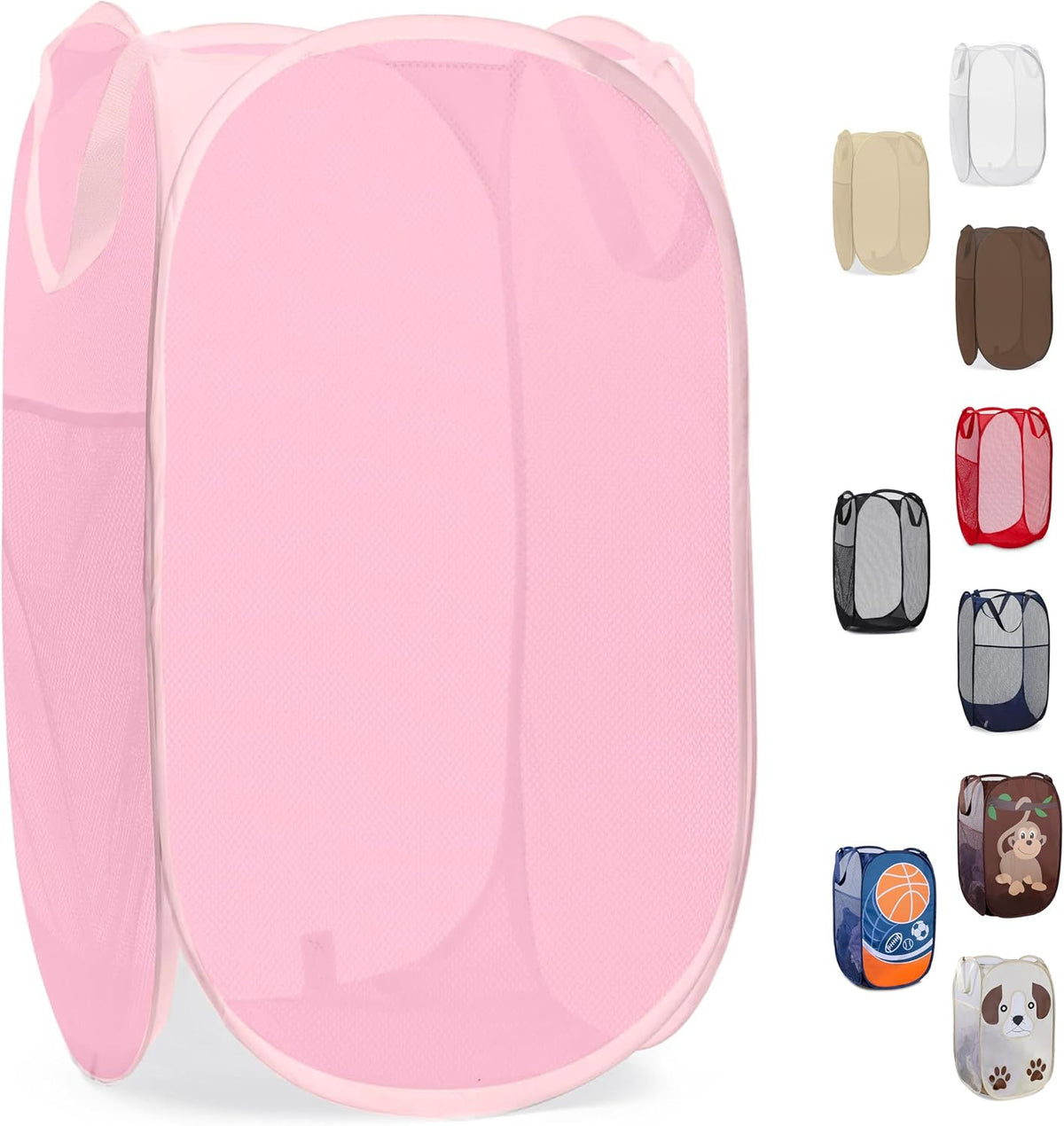 Handy Laundry Mesh Pop Up Hamper Foldable Collapsible Basket