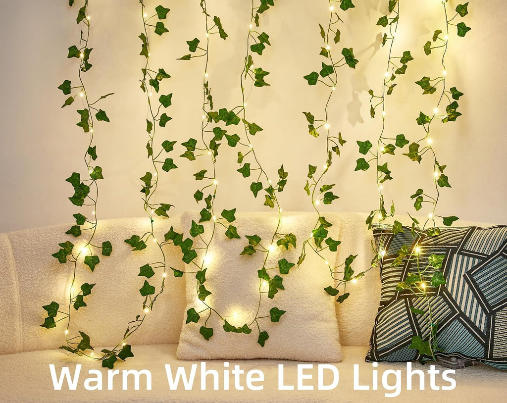 Vine with Fairy Lights Battery Operated, Warm White Ivy String Lights