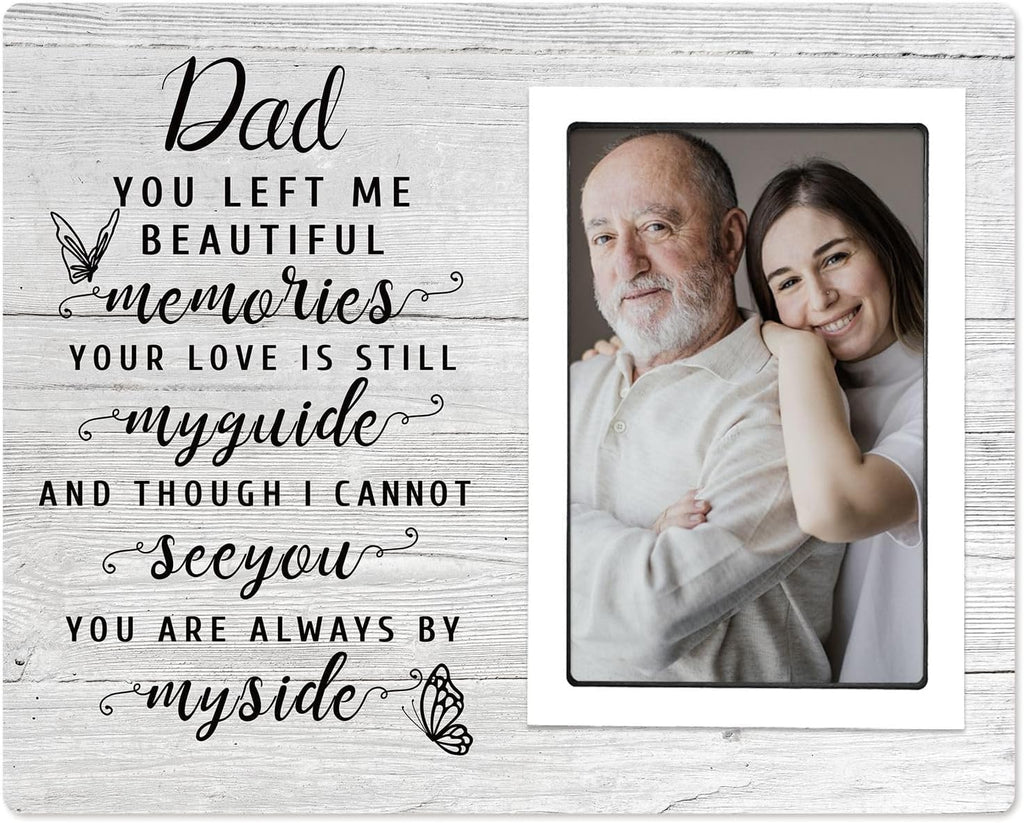 SteadStyle Memorial Gifts for Loss of Father, Dad Memorial Frame Fits 4x6