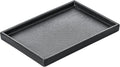 Ceramic Bathroom Sink Tray, Black Graininess Vanity Tray Decor Perfume Trays for Dresser Holder for Jewelry Candle Soap Plant Towel Cosmetic Organizer Rectangle Large