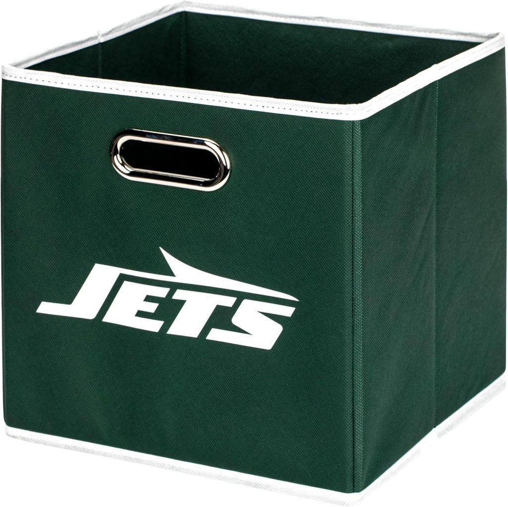 Franklin Sports NFL New York Jets Collapsible Storage Bin - 11"x11"