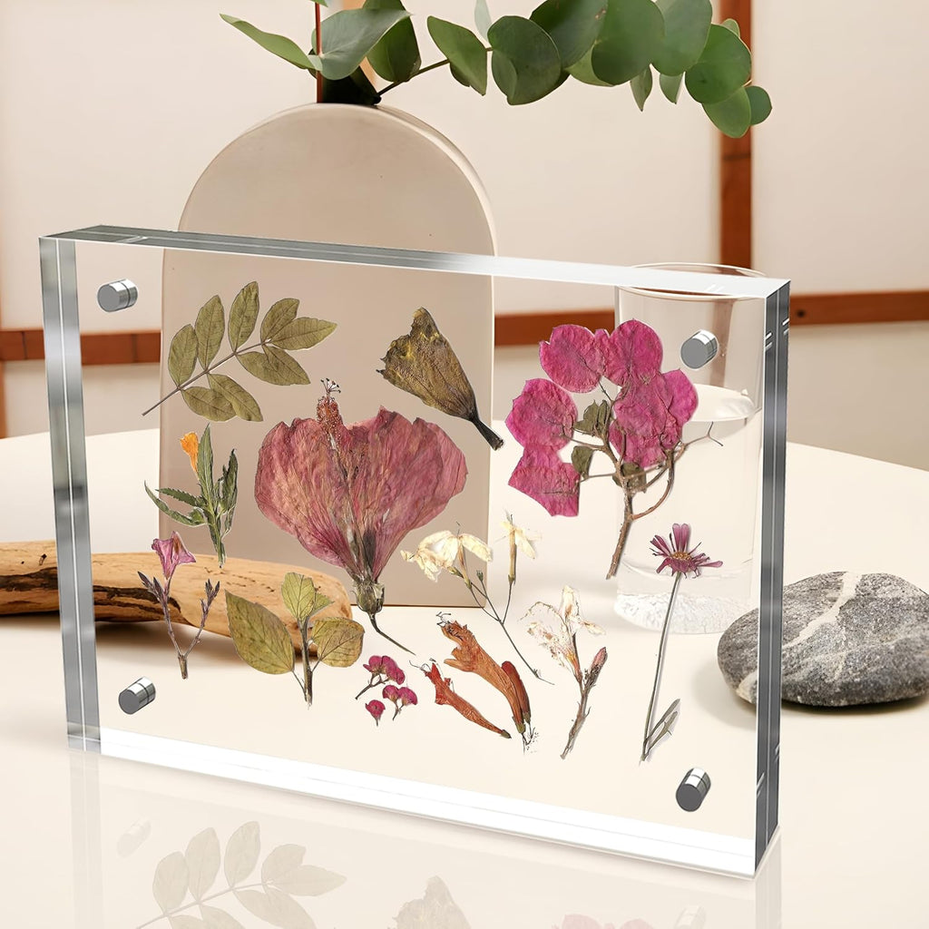 4x6 Inch Acrylic Picture Frame 1 Pack, 10+10mm Magnetic Photo Frame