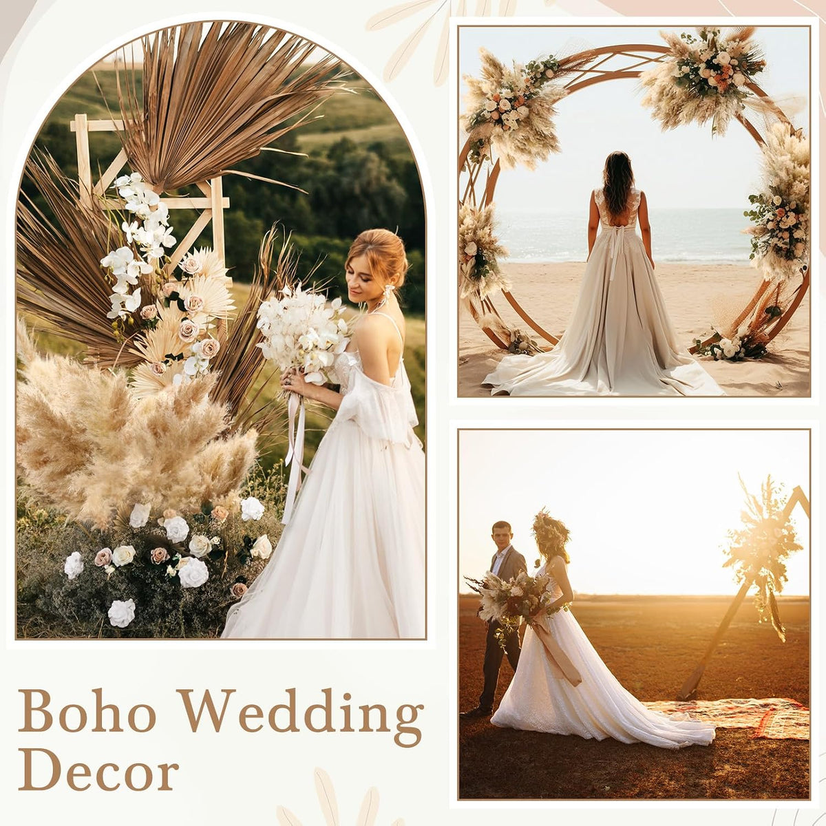 80 Stems Dried Pampas Grass Decor, Large Pampas Grass for Tall Floor Vase