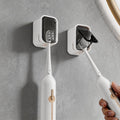 4 Pack Adhesive Wall Mount Toothbrush Holder - Waterproof Bathroom & Shower Organizer, No Drill Stick On Hanger for Manual/Electric Toothbrushes, Space Saving Storage Solution (2)