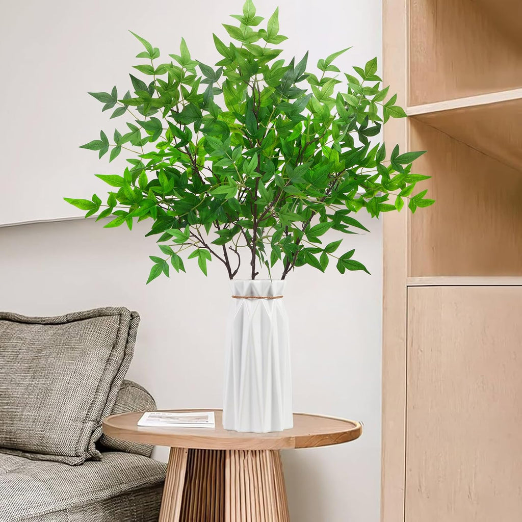 3Pcs Artificial Greenery Stems for Vase 35.4in Nandina Branches