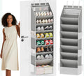 Coraltree Over the Door Shoe Organizer for Closet, Grey