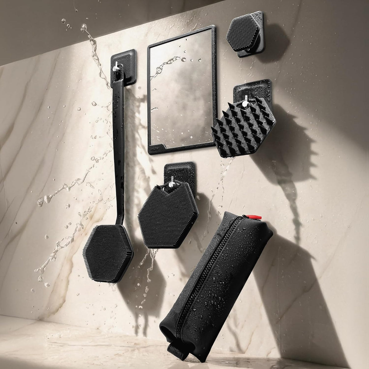 TOOLETRIES The Henry Essentials Holder, Bathroom Organizer - Charcoal