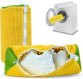 Shoe Washing Machine Bag, Laundry Shoe Bag for Washer and Dryer,2Pcs Reusable Shoe Bag for Washing Machine Fit Most Shoes Types (Yellow 2 pcs)