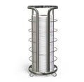 BROOKSTONE, Shiny Chrome Toilet Paper Holder, Freestanding Bathroom Tissue Organizer, Minimalistic Storage Solution, Modern & Stylish Design [Holds MEGA Rolls]