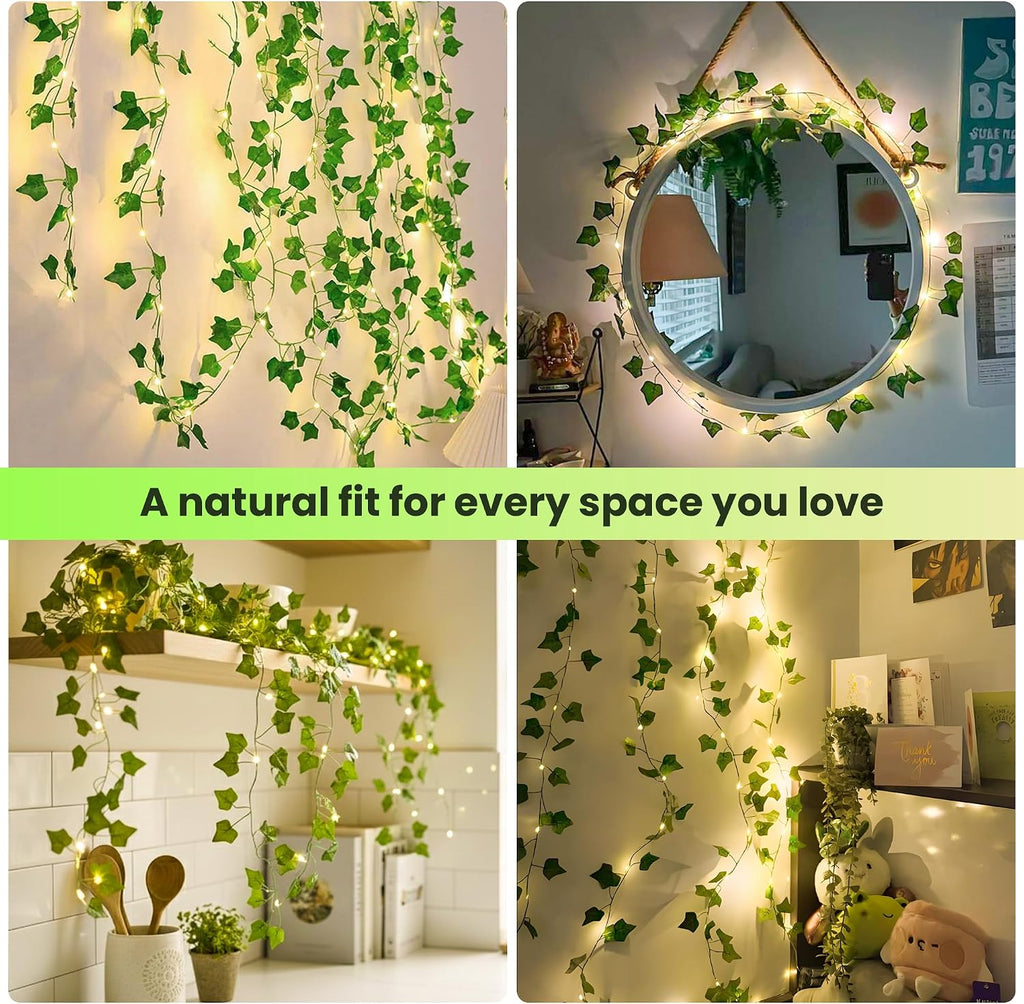 23FT 73 LED Ivy Vine String Lights Plug in