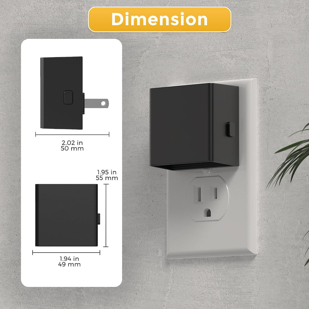 L LOHAS LED Night Light Plug into Wall, Dusk to Dawn Sensor, Dimmable
