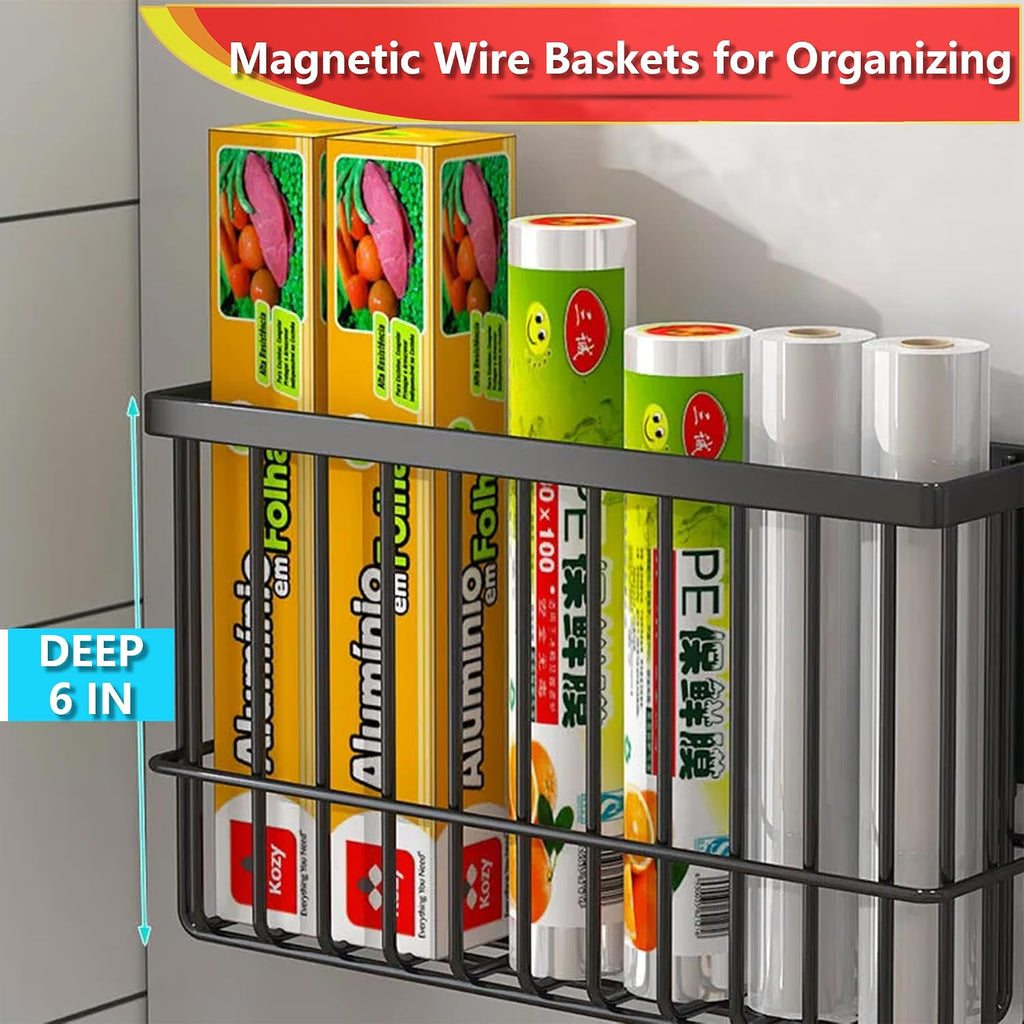 Magnetic Shelf Fridge Basket Bin Washer Dryer Locker Whiteboard Cabinet