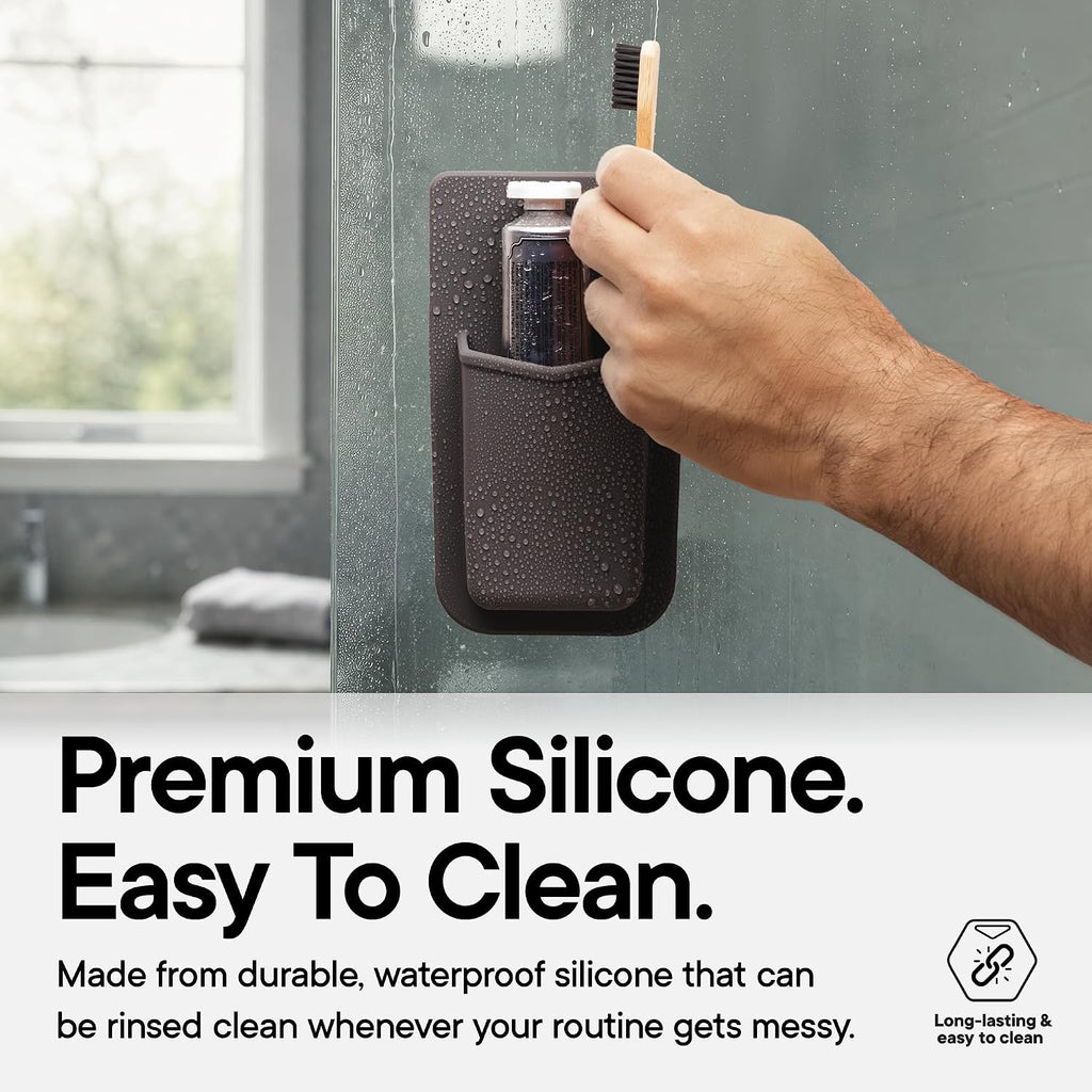 TOOLETRIES The Henry Essentials Holder, Bathroom Organizer - Charcoal
