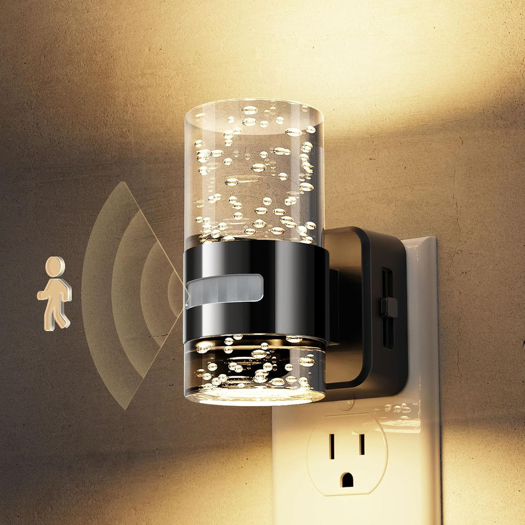 L LOHAS LED Motion Sensor Night Light,Dimmable Night Lights Plug into Wall