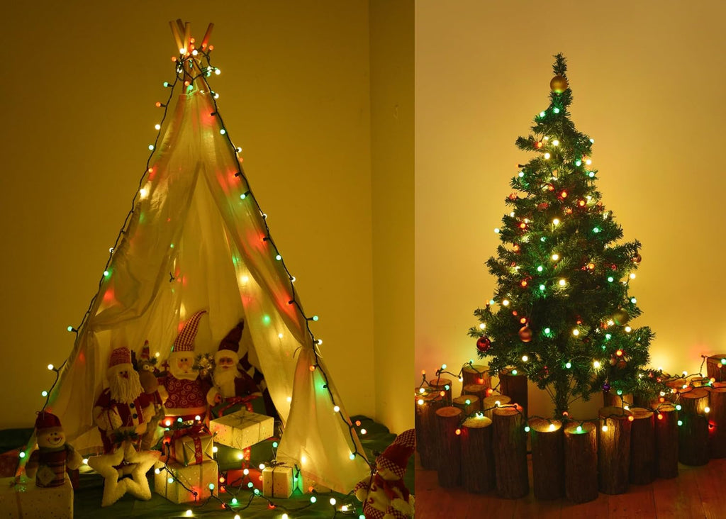 Fairy Globe String Lights - 70 LED, 19FT, Multicolor - UL Certified for Indoor/Outdoor Use - Christmas, Bedroom, Party, Tree, Holiday Decor