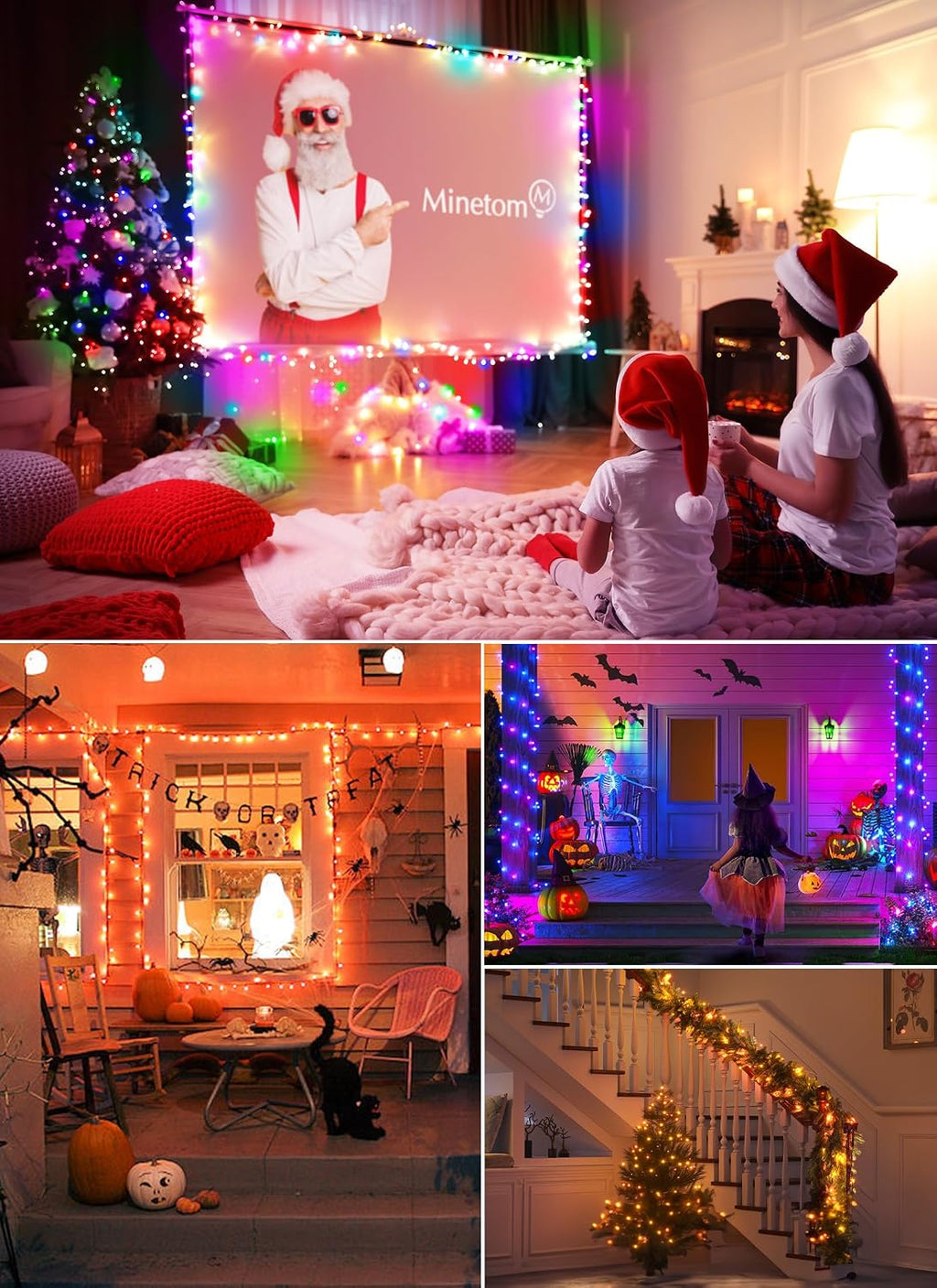 Color Changing Fairy Lights Plug in, 33FT 100 LED String Lights with Remote